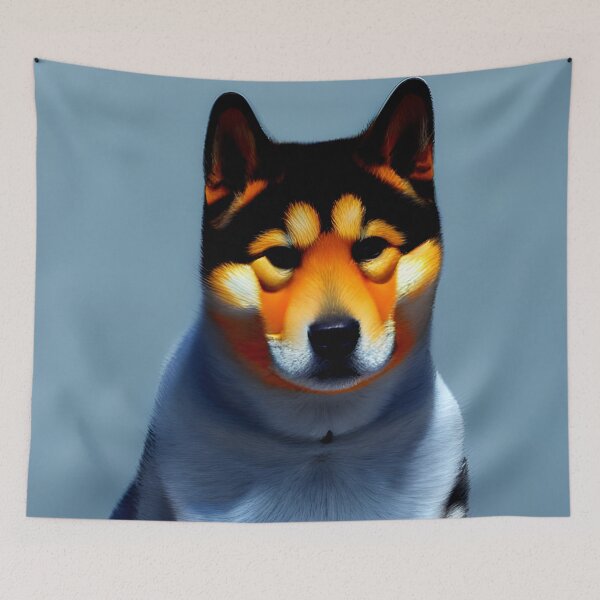 Item preview, Shiba Inu portrait - dog art painting #35 designed and sold by supeart.