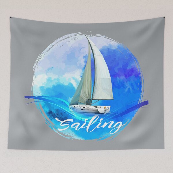 Item preview, Beautiful Day for Sailing Boats designed and sold by ChristinasMess.