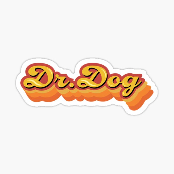 Aperçu de l'œuvre Autocollant Dr Dog Débardeur dos nageur créée et vendue par Celestiallove.