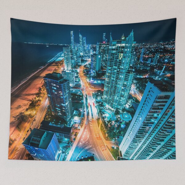 Item preview, Futuristic City Skyline cityscape designed and sold by mstassdesign.