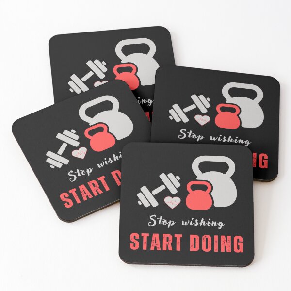 Item preview, Stop wishing start doing motivational quote design designed and sold by DigitalMagShop.
