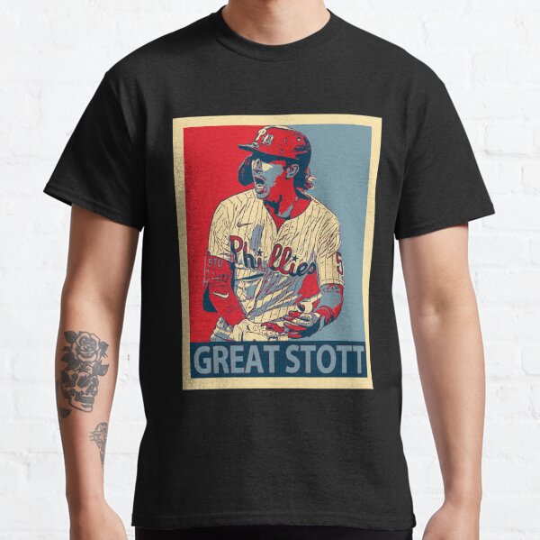 Bryson Stott Baseball Paper Phillies 5 Second Baseman T-shirt