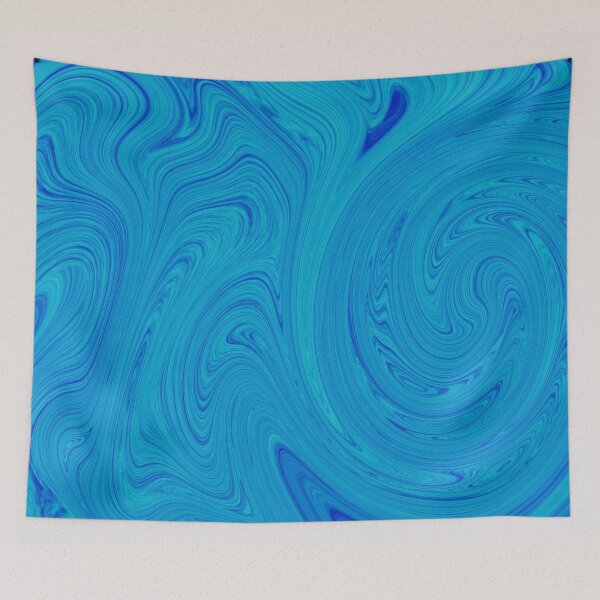Item preview, Shades Of Blue Liquid Art 2. Liquid Marble. Abstract Design. designed and sold by Jason123za.