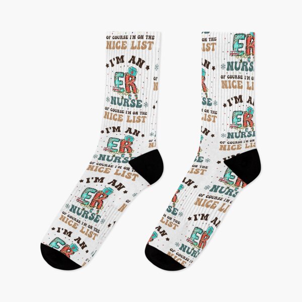 Item preview, I'm an ER Nurse - I'm on the nice list Christmas Nurses Leopard Women designed and sold by Designer-Girl.