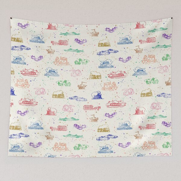 Item preview, Magic Kingdom Retro (Light) designed and sold by Cammi Friederichs.