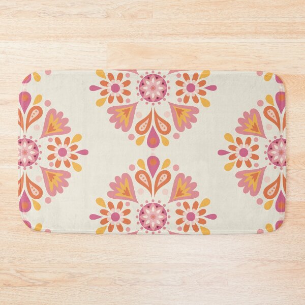 Item preview, Hungarian Folk Art orang pink yellow  designed and sold by vianahline.