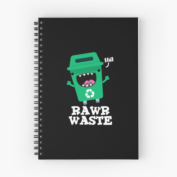 Item preview, Rawr Waste Funny Trash Puns (Dark BG) designed and sold by punnybone.