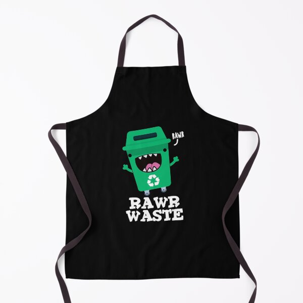 Item preview, Rawr Waste Funny Trash Puns (Dark BG) designed and sold by punnybone.