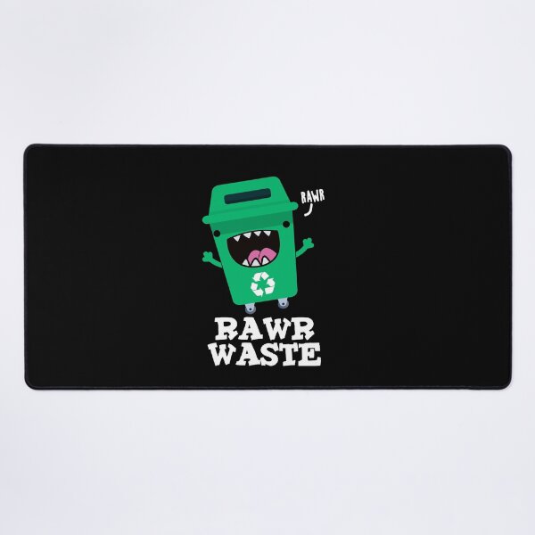 Item preview, Rawr Waste Funny Trash Puns (Dark BG) designed and sold by punnybone.