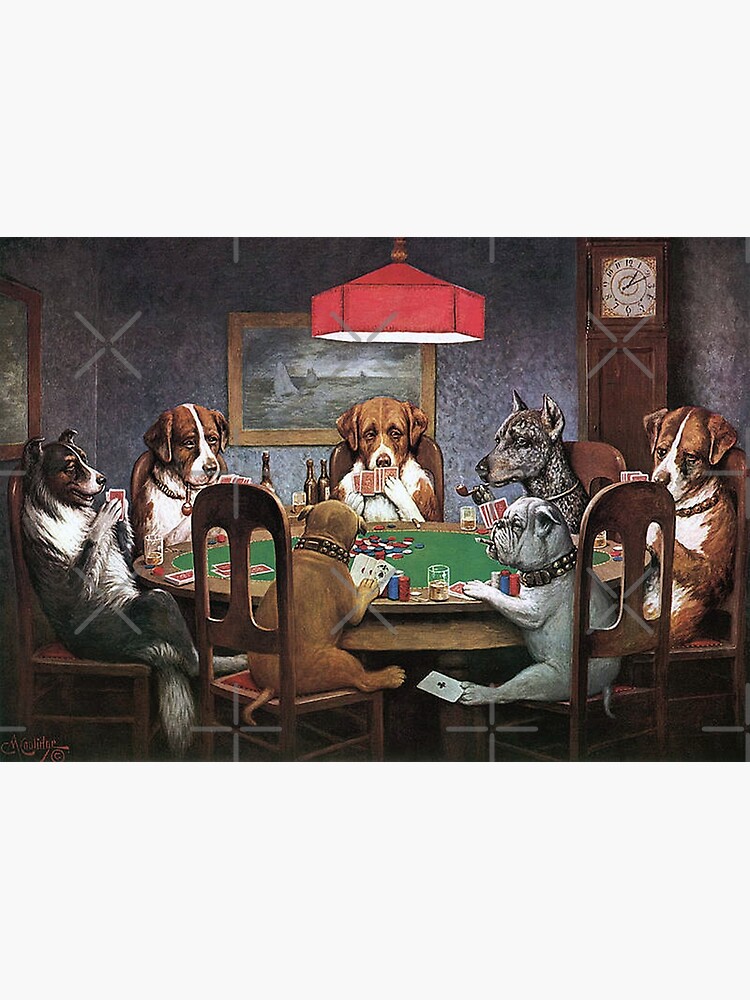 Discover Dogs Playing Poker - A Friend In Need Premium Matte Vertical Poster