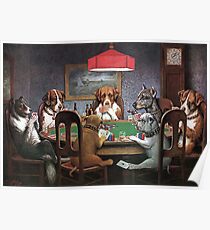 Dogs Playing Poker - A Friend In Need Poster