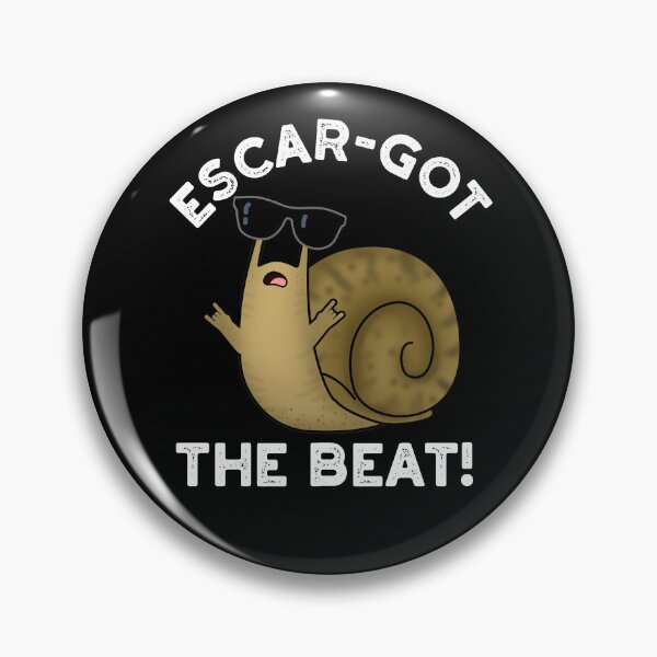 Item preview, Escar-got The Beat Funny Escargot Puns (Dark BG) designed and sold by punnybone.