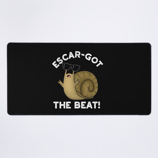 Item preview, Escar-got The Beat Funny Escargot Puns (Dark BG) designed and sold by punnybone.
