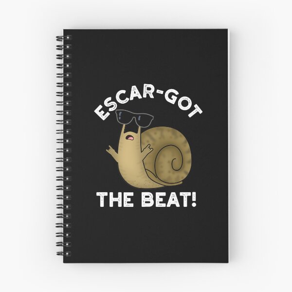 Item preview, Escar-got The Beat Funny Escargot Puns (Dark BG) designed and sold by punnybone.