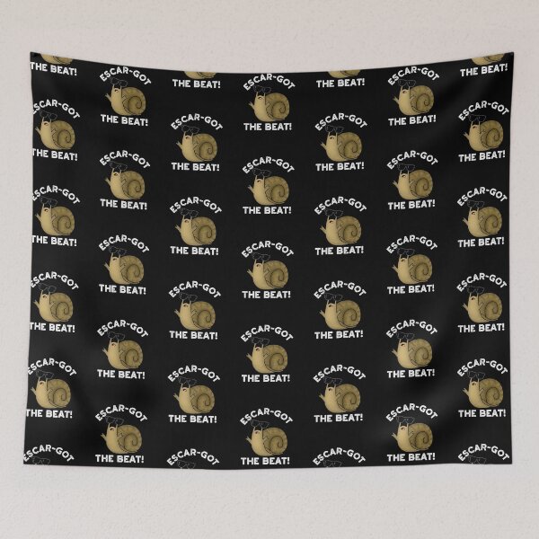 Item preview, Escar-got The Beat Funny Escargot Puns (Dark BG) designed and sold by punnybone.