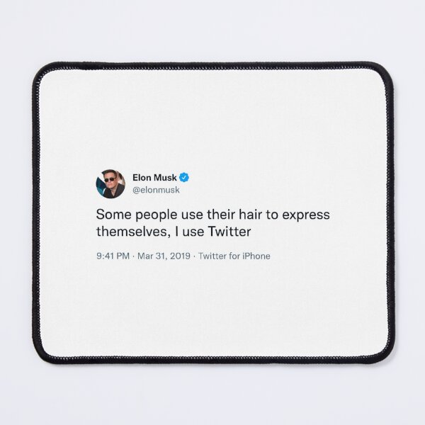 Item preview, Elon Musk tweet: freedom of expression designed and sold by SunkBubble.