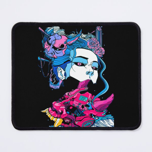 Item preview, Cyberpunk Samurai Demons Mask Japanese Girl designed and sold by ASMACAMBRA.