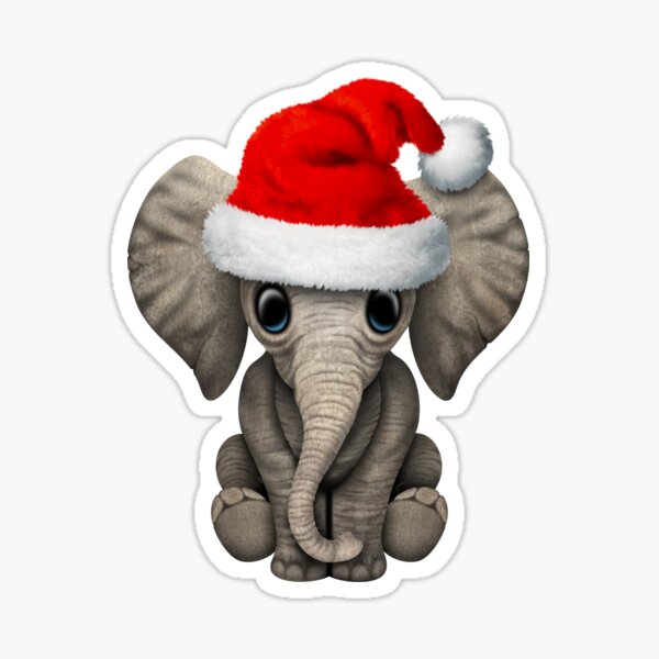 elephant santa hat