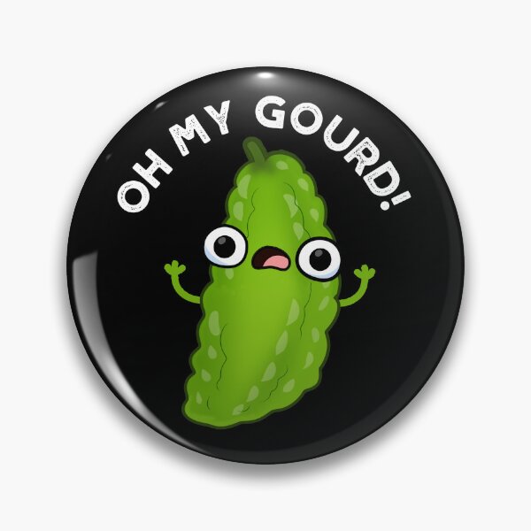 Item preview, Oh My Gourd Funny Veggie Puns (Dark BG) designed and sold by punnybone.