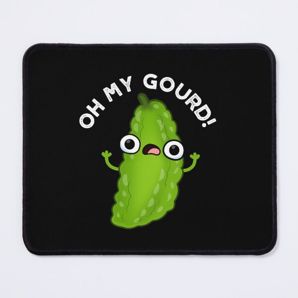 Item preview, Oh My Gourd Funny Veggie Puns (Dark BG) designed and sold by punnybone.