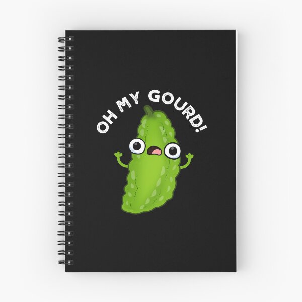 Item preview, Oh My Gourd Funny Veggie Puns (Dark BG) designed and sold by punnybone.