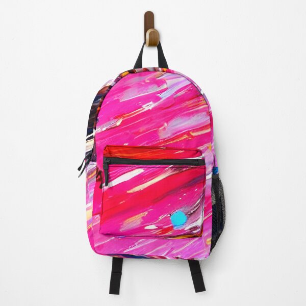 Item preview, thick dense paint pattern knife art - pink blue paint pattern #6 designed and sold by supeart.