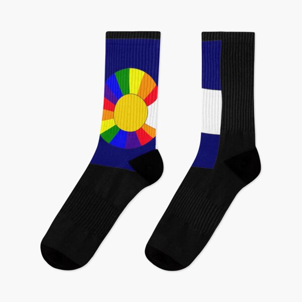 Item preview, Colorado Flag with Rainbow Pride Flag designed and sold by ASMACAMBRA.