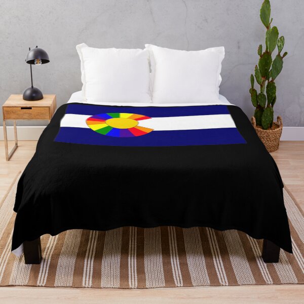 Item preview, Colorado Flag with Rainbow Pride Flag designed and sold by ASMACAMBRA.