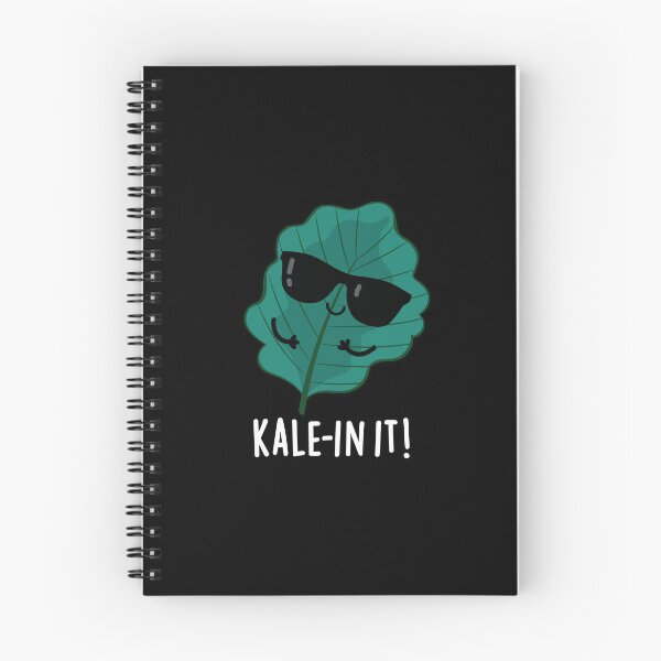 Item preview, Kale-in It Funny Kale Puns (Dark BG) designed and sold by punnybone.