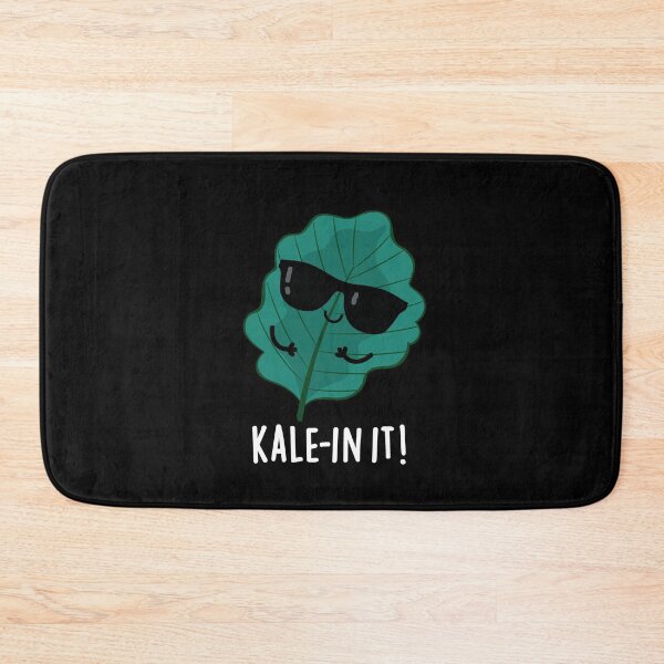 Item preview, Kale-in It Funny Kale Puns (Dark BG) designed and sold by punnybone.