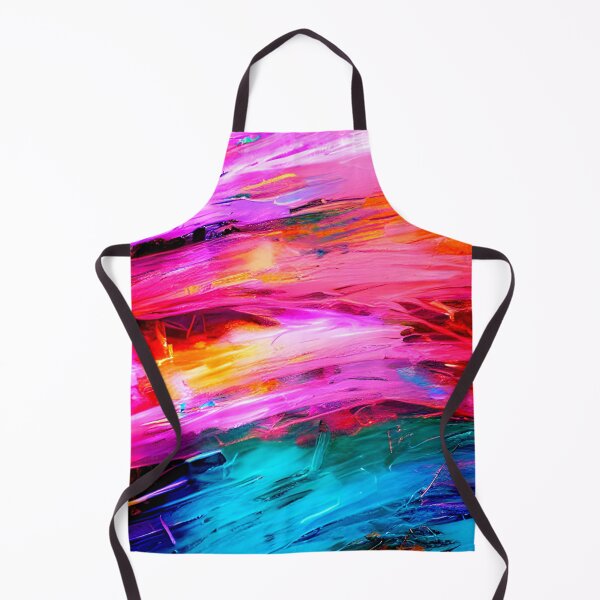 Item preview, thick dense paint pattern knife art - pink blue paint pattern #7 designed and sold by supeart.