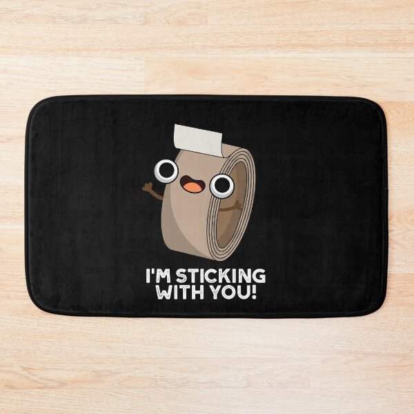 Item preview, I'm Stickin With You Funny Duct Tape Puns (Dark BG) designed and sold by punnybone.