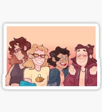 be more glasses - girls version Sticker