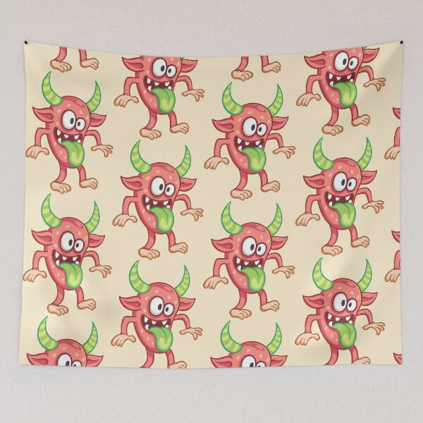 Item preview, cute red monster male designed and sold by Goba Bali Studio.