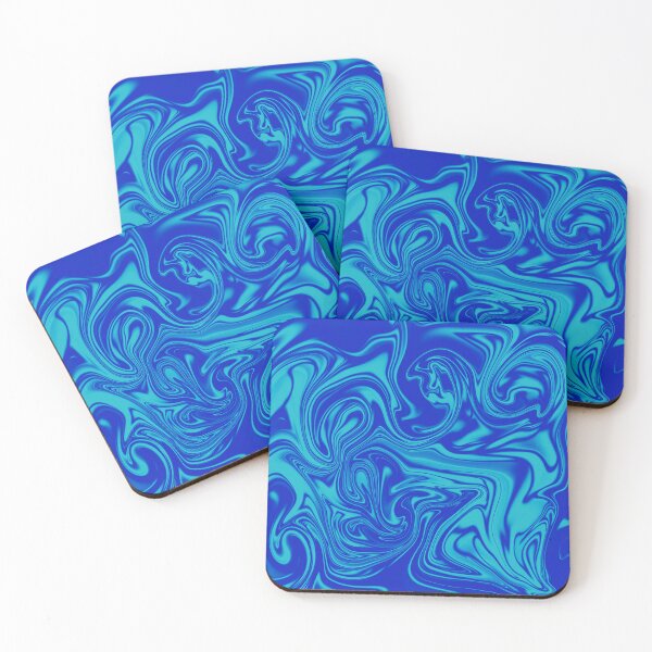Item preview, Shades Of Blue Liquid Art 3. Liquid Marble. Abstract Design. designed and sold by Jason123za.