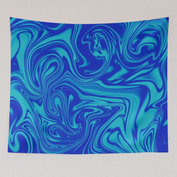 Item preview, Shades Of Blue Liquid Art 3. Liquid Marble. Abstract Design. designed and sold by Jason123za.