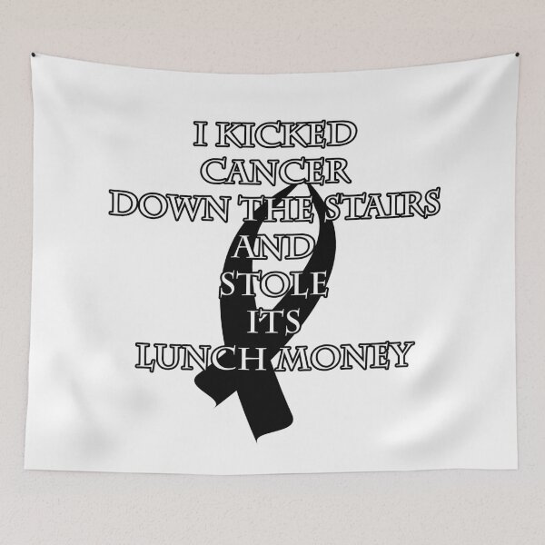 Item preview, Cancer Bully (Black Ribbon)  designed and sold by blakcirclegirl.