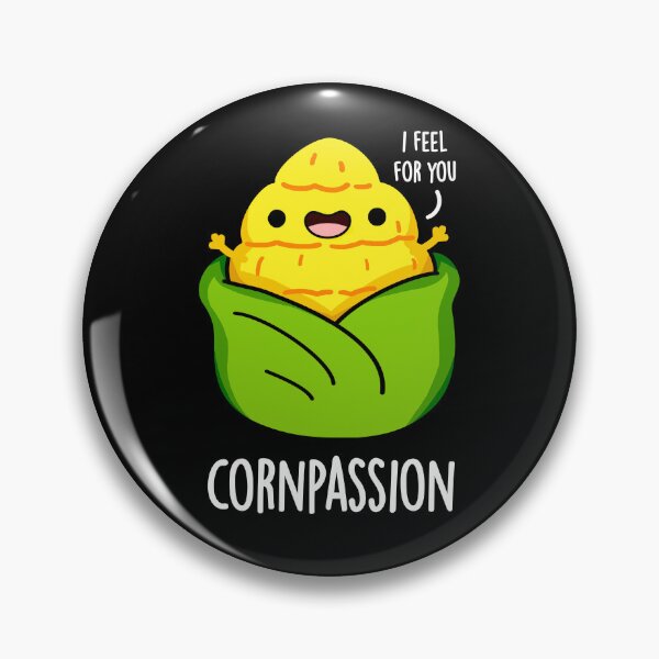 Item preview, Cornpassion Funny Corn Puns (Dark BG) designed and sold by punnybone.