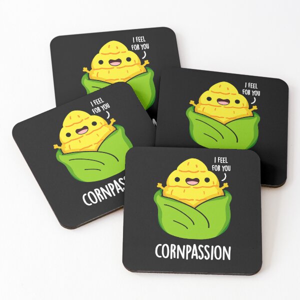 Item preview, Cornpassion Funny Corn Puns (Dark BG) designed and sold by punnybone.