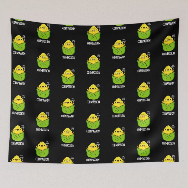 Item preview, Cornpassion Funny Corn Puns (Dark BG) designed and sold by punnybone.