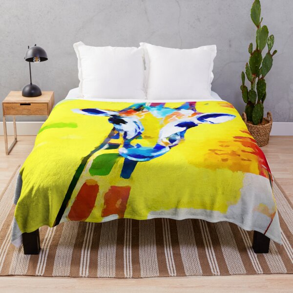 Item preview, Giraffe Abstract colorful painting 3 designed and sold by shrolts.