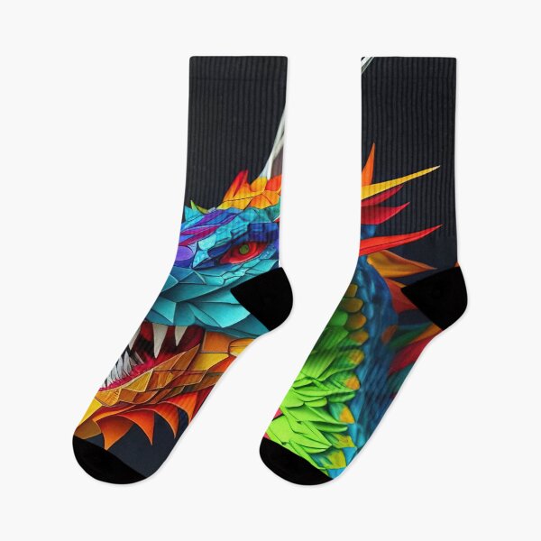 Item preview, Colourful paper dragon design designed and sold by RK - Shop.