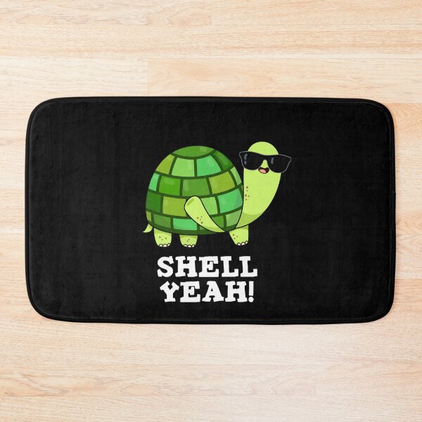 Item preview, Shell Yeah Funny Tortoise Puns (Dark BG) designed and sold by punnybone.