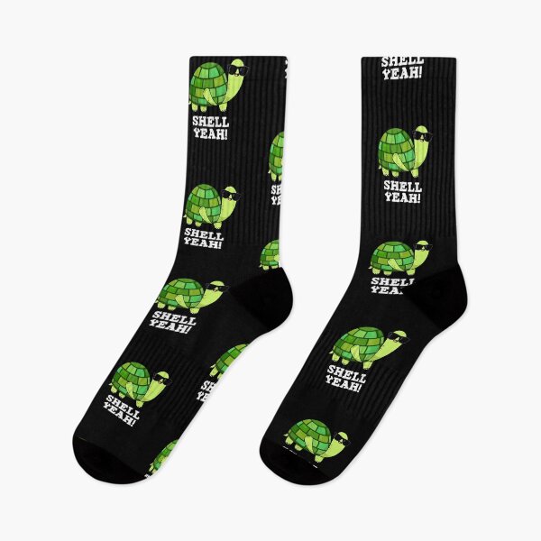 Item preview, Shell Yeah Funny Tortoise Puns (Dark BG) designed and sold by punnybone.