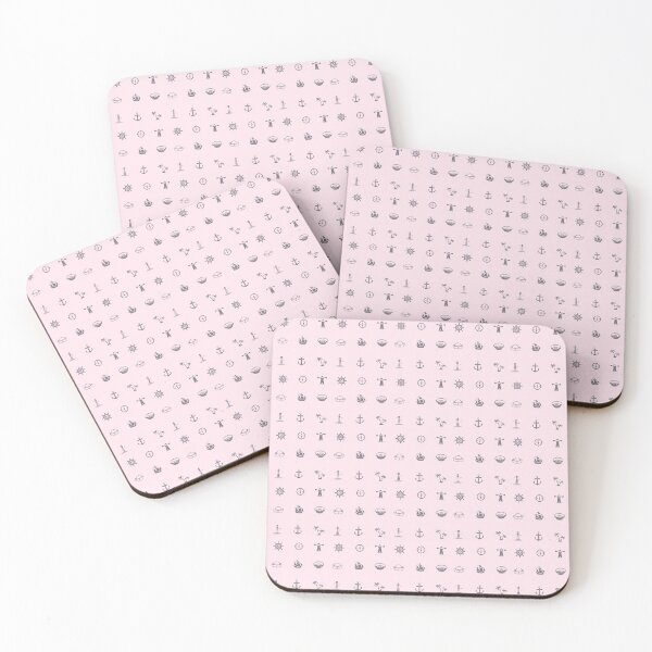 Item preview, Small & Nautical (pink) designed and sold by Atrium Goods.