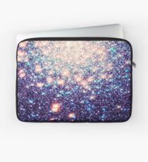 Lila Teal Galaxy Sterne Ombre Laptoptasche