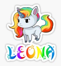 Leona Unicorn Sticker Sticker