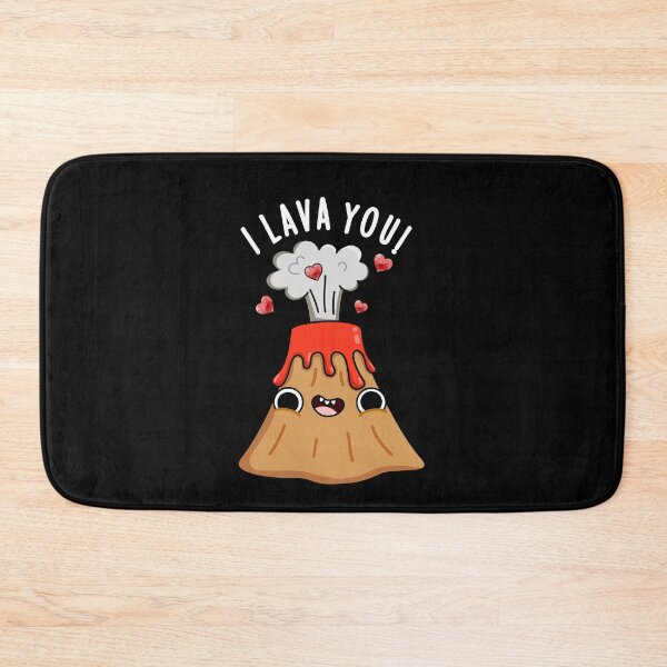 Item preview, I Lava You Funny Volcano Puns (Dark BG) designed and sold by punnybone.