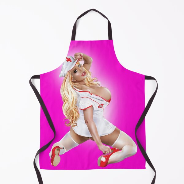 Item preview, PIN UP PINK NURSE designed and sold by kiwiartyfarty.