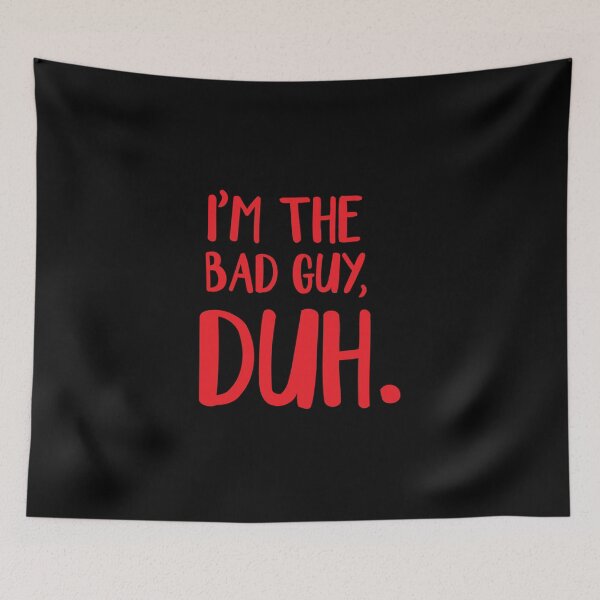 Item preview, I M The Bad Guy Duh Red Sticker designed and sold by Celestiallove.